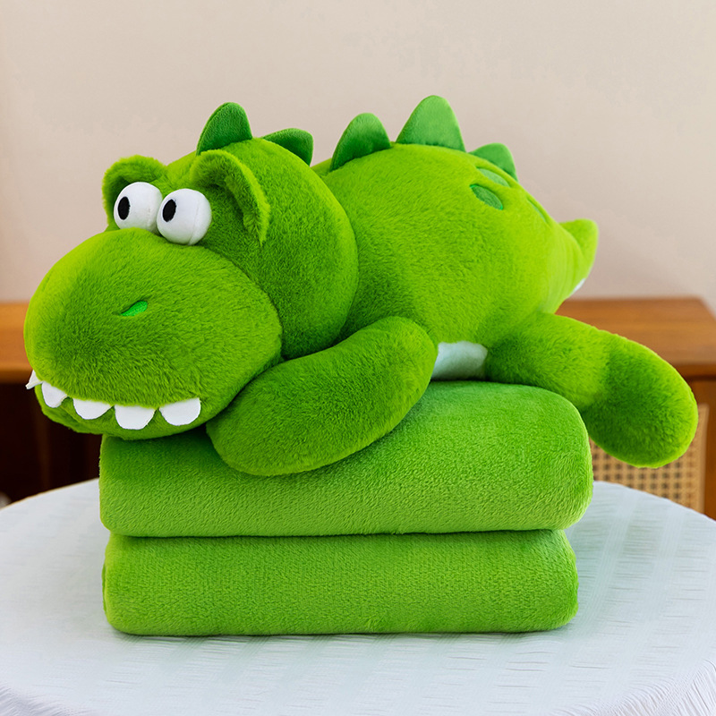 Manta de aire acondicionado de dibujos animados, almohada, edredón, almohada de siesta multifuncional dos en uno, venta directa de fábrica, comercio exterior al por mayor