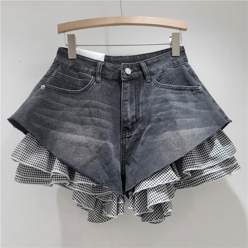 Shorts de Mezclilla Desmontables para Mujer Estilo Lavado