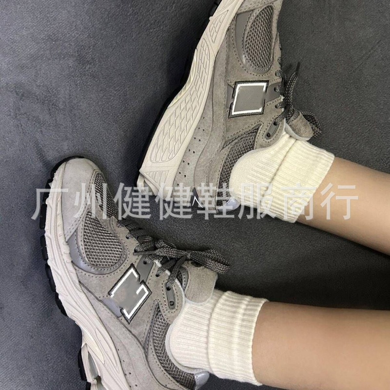 高バージョンnb2002クラシック灰元祖灰ランニングシューズ男女同モデルカジュアルレトロ高スポーツシューズ|undefined