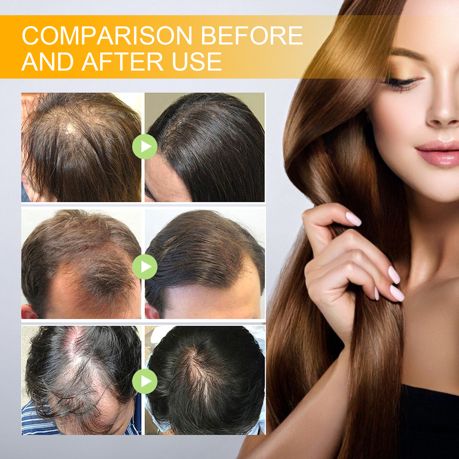 Spray capilar denso con biotina EELHOE, reparador y nutritivo para el cabello, cuidado del cabello, fortalecedor del cabello, spray antienvejecimiento para las raíces_voghion.com