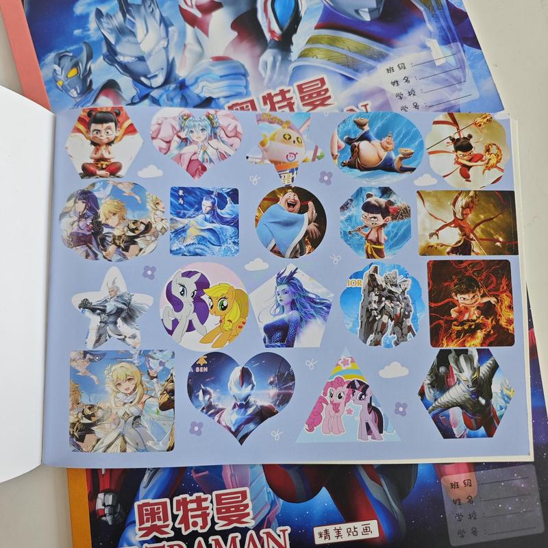 奥特曼A4图画本加厚小学生画画涂色本儿童幼儿园空白涂鸦绘画画本|undefined