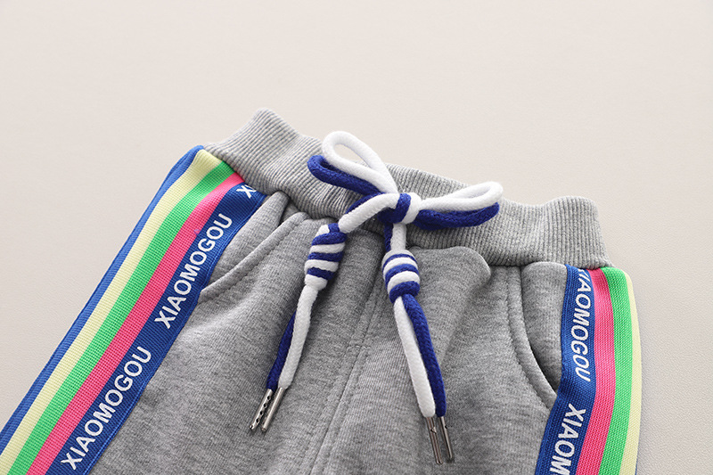 Conjunto de 3 piezas de ropa de invierno con dibujos animados, de terciopelo grueso, para bebé de un año, a la moda_voghion.com