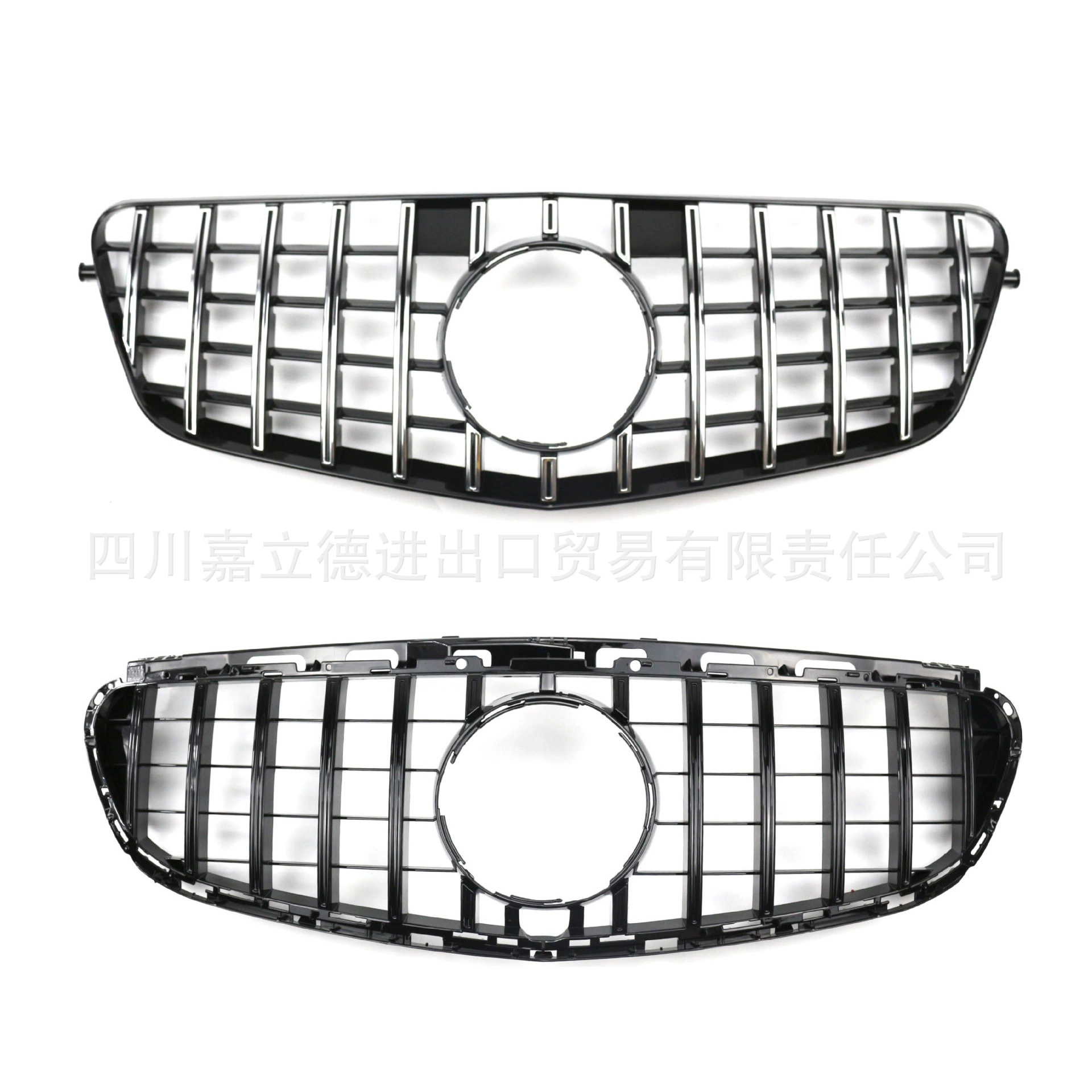 Подходит для 09-13 старых Mercedes-Benz E-Class W212 GT Модифицированная сетка на передней панели ярко-черная серебристая