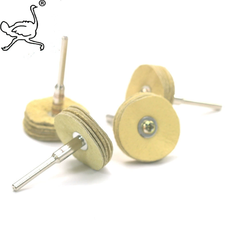 Полированный кожаный диск с ручкой Восковая полировка Мини Т-образный кожаный Колеса шлифовальной головки