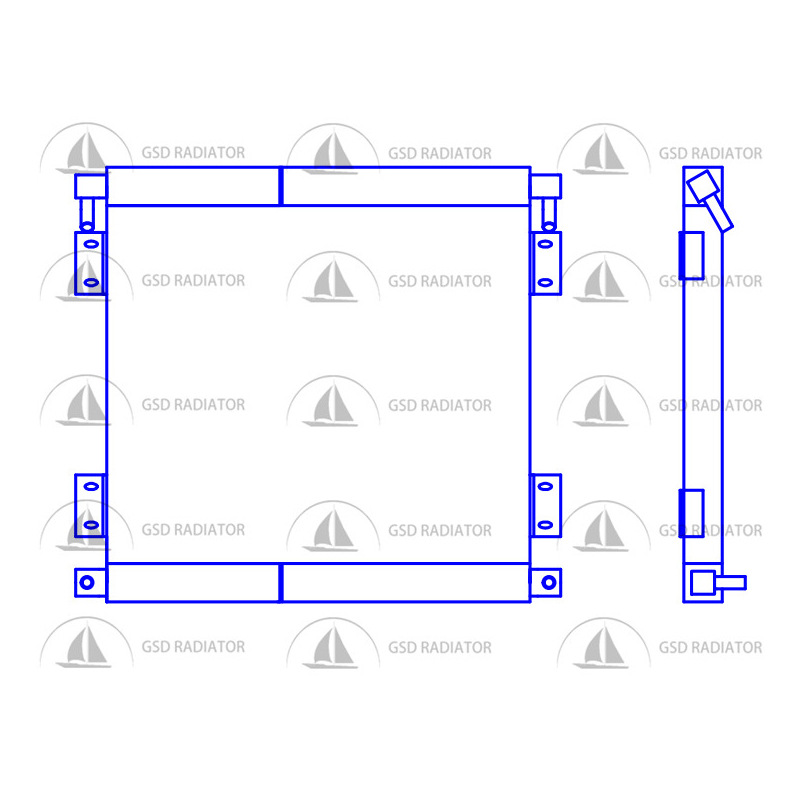 JCB 3CX 挖掘机液压油散热器 30-925615高质量的挖机油散