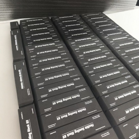 7 個セットホット販売黒 EVA フロストブロック木工ウェットとドライ両用車体柔軟な研削ブロック|undefined