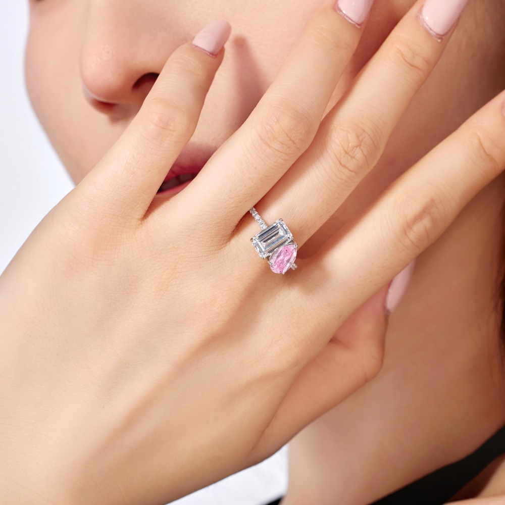7g Weight Zircon Inlay Material Open Rings, Rings Classification 5, 9, Adjustable Ring Size 1 Piece Quantity Holiday, Daily Occasion 925 Sterling Silver Material Heart Shape Pattern Women's Gender Plating, Inlay Design Basic, Simple Style, Classic Style Style 925 Sterling Silver Zircon Heart Shape Open Rings Rings 26