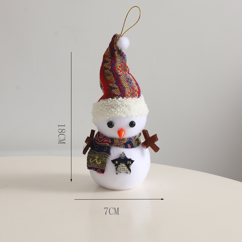 Navidad de siete colores cordier muñeca de nieve decoración floral caja floral embalaje de regalos decoración de flores suministros de embalaje festivo