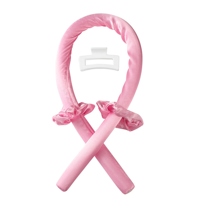 핑크 OPP 가방 (컬링 아이언 + 2 헤어 링 + 클립)