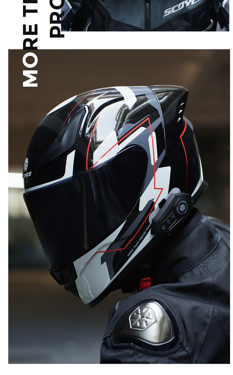 Helmet Bluetooth Headset Waterproof Noise Reduction Cross-border Hot-selling Motorcycle Helmet Headset Hot-selling BTE-1