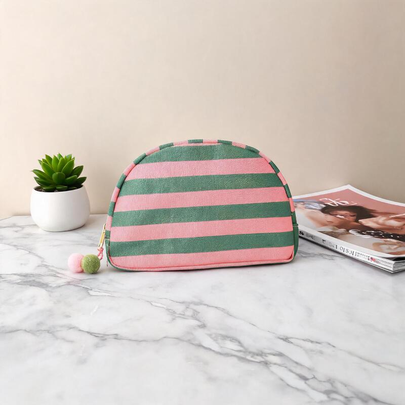 Dopamine shell makeup bag, striped, large capacity, portable travel toiletry bag, can be stored as a travel organizer Dopamine shell makeup bag, striped, large capacity, portable travel toiletry bag, can be stored as a travel organizer