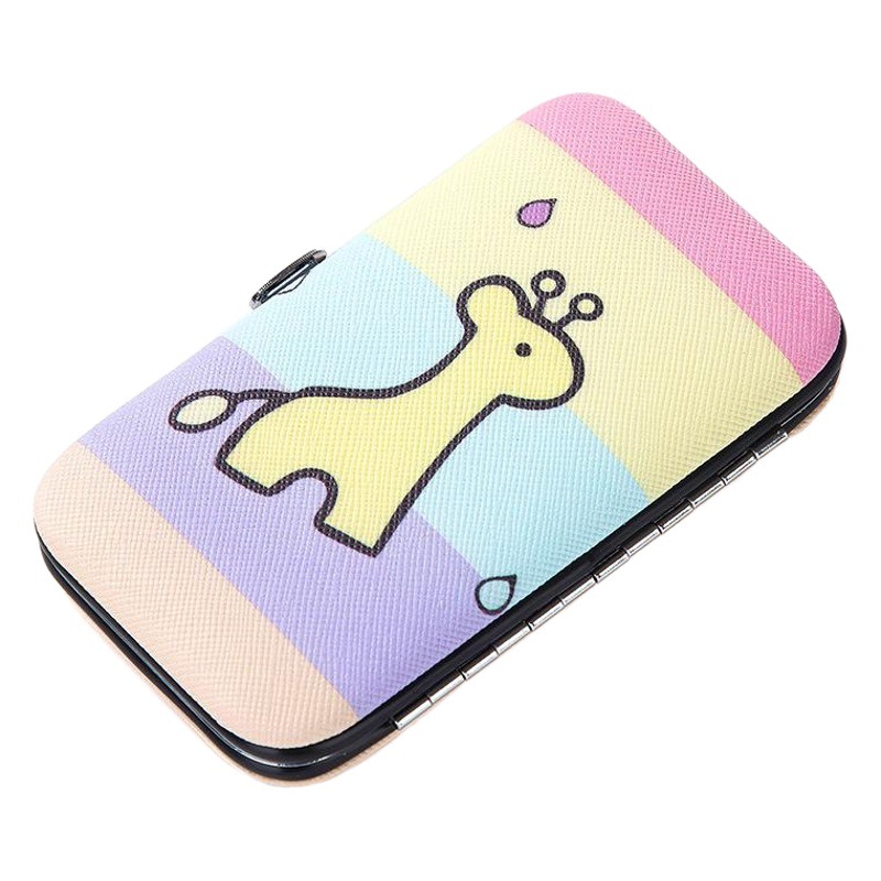 Cartoon nail clippers 7-piece set household stainless steel ear spoon nail clippers manicure tools pedicure nail clippers tool kit