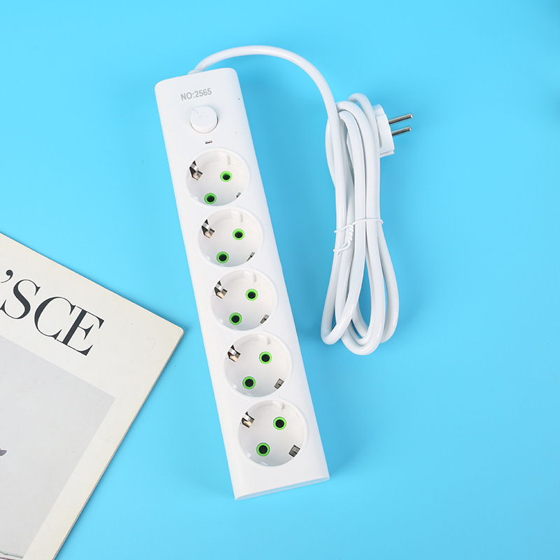 Europa 5 - 10 jack negro y blanco con bolsa de luz indicadora interruptor general de comercio electrónico transfronterizo ruso