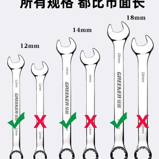 Green Forest German Plum Blossom Open-End Dual-Use Wrench Set Ratchet Plum Blossom Wrench Hardware Tools Dajinye