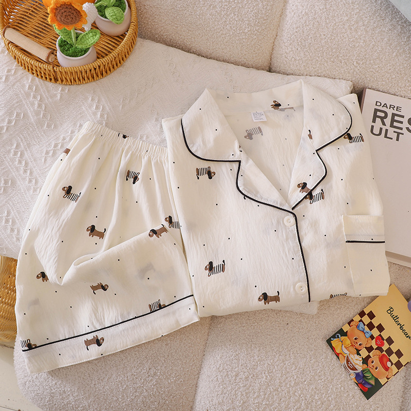 [Real Shot] Pajamas for Women, Summer Short-Sleeved Shorts, 2025 New Sweet Home Clothes Two-Piece Set, Thin Style