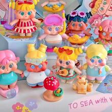 正版QOQO陪你去看海盲盒TO SEA WITH YOU模型公仔潮玩具桌面摆件