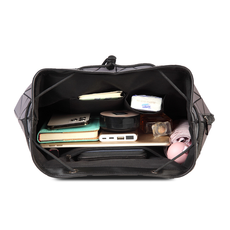 Geometric Grid Computer Backpack For Men And Women, Laptop Bag_voghion.com