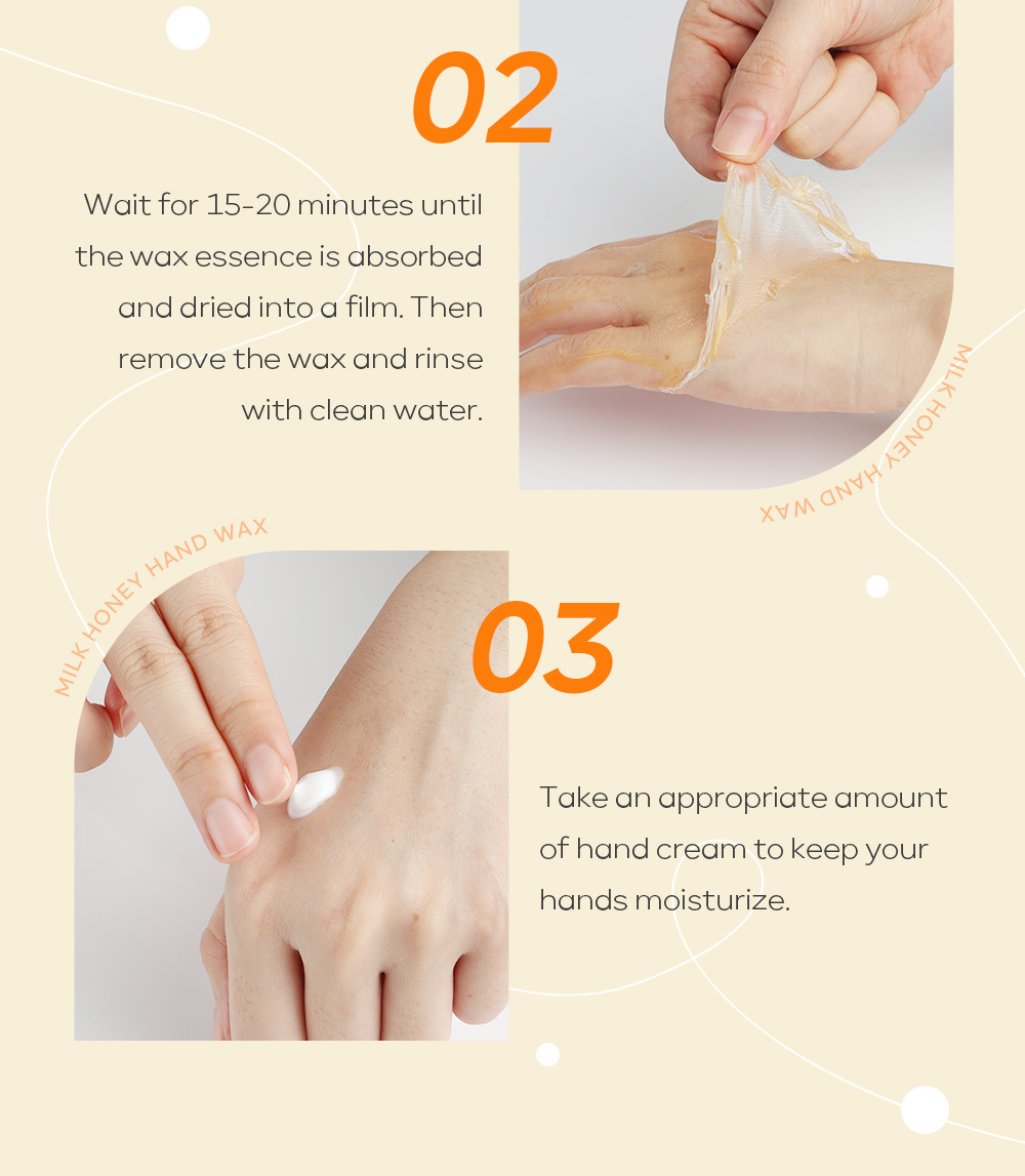 Cross-border QUIYUM milk Honey Hand Wax 50g Moisturizing, hydrating and hydrating hand care skin care products in stock from the manufacturer undefined
