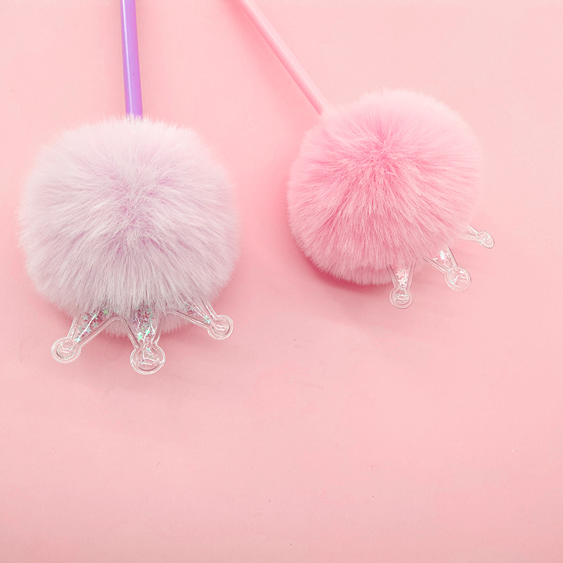 Bolígrafo con forma de corona, bolígrafo de punta redonda con relleno de arenas movedizas de colores, regalo publicitario, premio creativo, bolígrafo con forma de corona de alta calidad