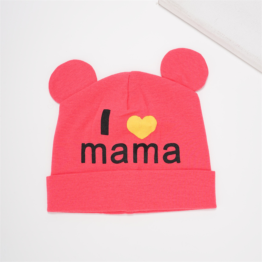 로즈 컬러 (레터 I 러브 마마 풀오버 모자)