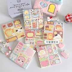オリジナルのかわいい子犬のシンプルな付箋本ins風は少女の学生のノートを引き裂くことができます。