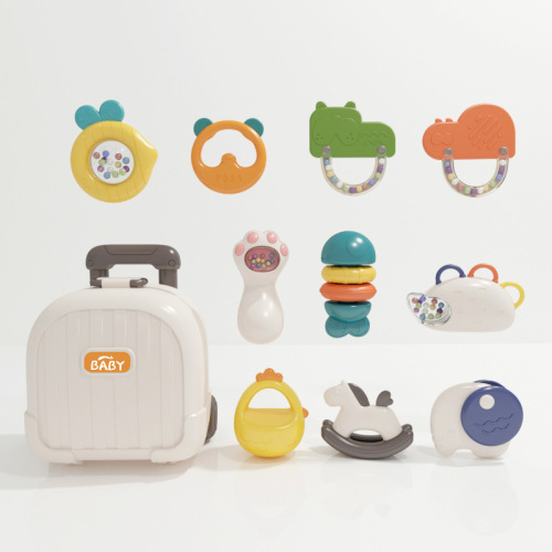 Baby hand rattle toy 0-1 years old educational early education chewable teether newborn baby 0-3 to 6 months old