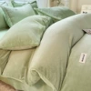 R velvet cut flower apple green [milk velvet soft and comfortable]