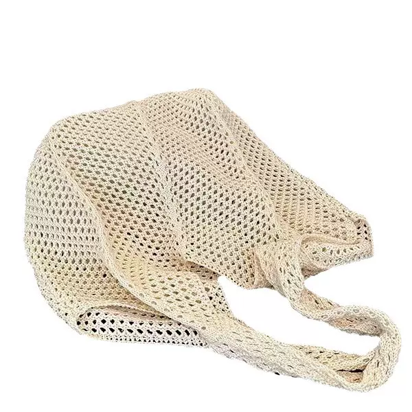 夏季流行新款编织女包手提编织袋时尚洋气单肩网兜包海边旅行草编