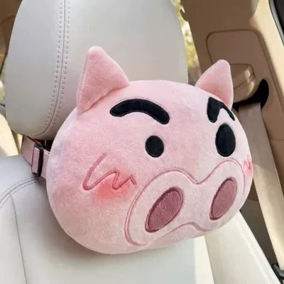 Cartoon New Style Piggy Doll Car Headrest Interior Decoration Neck Pillow Sunny Day Piggy Headrest Interior Decoration Sunny Day Piggy (Headrest) - pig-man-one-headrest
