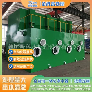 城镇集中供水共规划乡镇水厂一体化净水器定制水库水净化设备