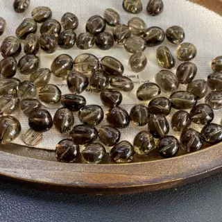 全净体天然茶晶随行散珠糖豆异行手链各种diy配饰 厂家批发直销