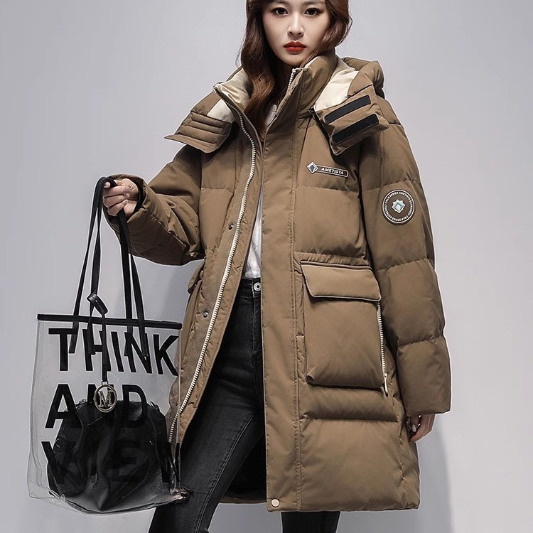 2025 invierno nueva moda extranjera ropa de algodón invierno grueso y cálido suelto nuevo abrigo de algodón simple abrigo cálido image 1