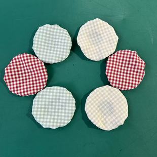 Amazon Round Bread Basket Food Dust Cover Sourdough Fermentation Cloth Cover Cloth Cover Cup Cover Plaid Cloth Customization