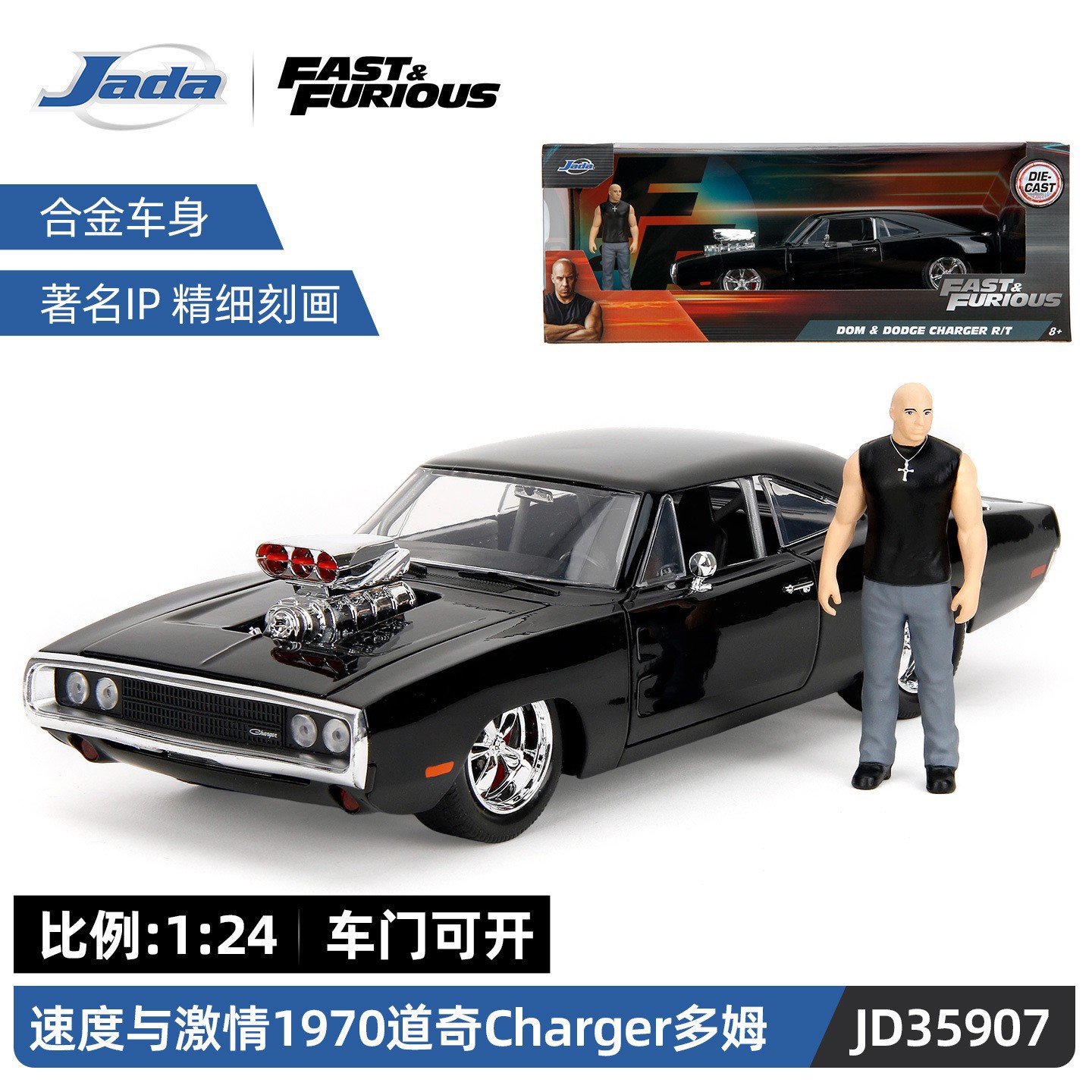 JADA Boy Car Model Regalo de cumpleaños Coche deportivo Juguete 5 Niños Coleccionables Adornos Aleación Regalo Juguete