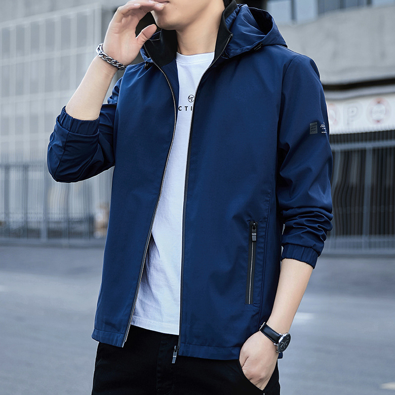 Men's Clothing spring new style workwear jacket men's spring casual autumn hooded jacket_ecoleips.com