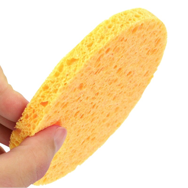 Cross-Border Wholesale Cleansing Face Wash Sponge Compressible Wood Pulp Cotton Beauty Cleansing Makeup Remover Powder Puff Supports Dropshipping