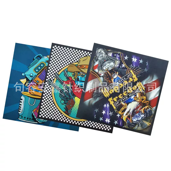 Cotton Digital New Product in Stock American Retro Style Outer Space Astronaut Printed Square Scarf Hip-Hop Cotton Scarf