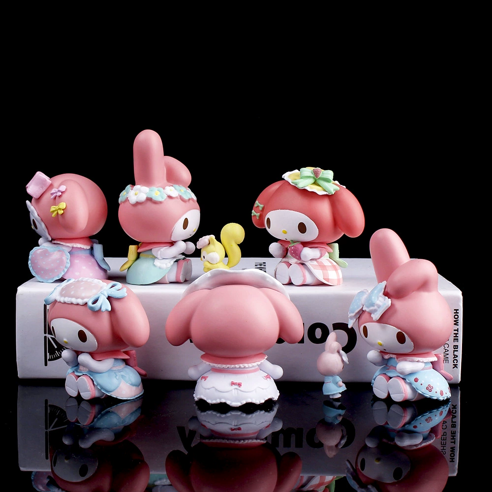 Мультфильм версия Q сидячая поза Melitizon Tea Comeon Club Cuolomi Jade Gui Dog Blind Box Ghometer