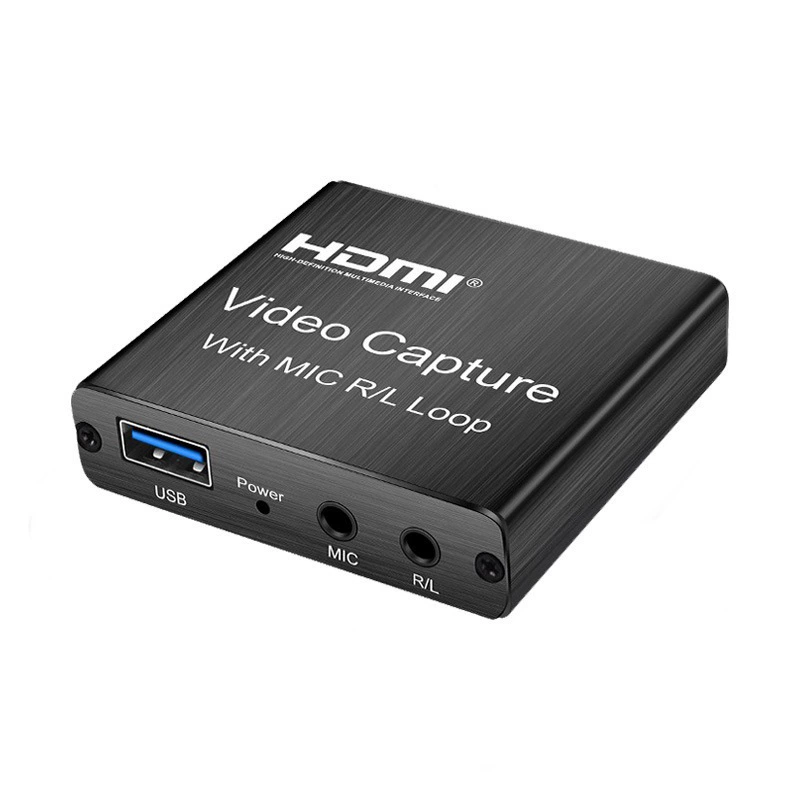 HDMI коллекционная карта USB высокого разрешения видеозапись коробка OBS игра живой сбор карты петля 3.5 микрофон передача