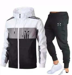 2023 marca de moda transfronteriza costura deportiva traje casual cazadora de moda para hombres protección solar transpirable traje casual al por mayor