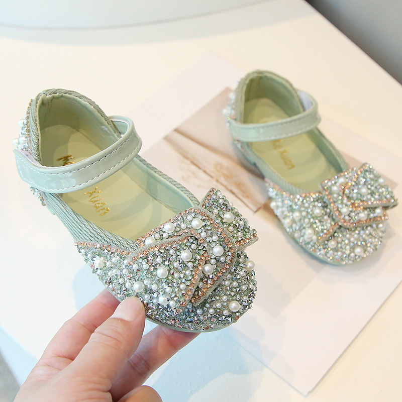 Zapatos de Cristal de Baile para Niñas, Cuero artificial
