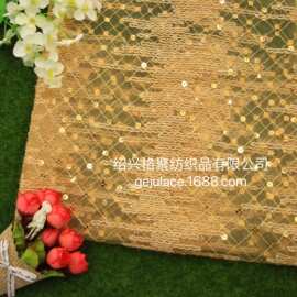 2021年网纱亮片绳绣 几何菱形 不规则条纹绣花 蓬蓬裙女 舞台童装