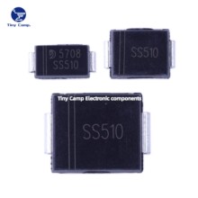 ����΢ SS510 SMC(DO-214AB)5A/100V ��ƬФ�ػ�������ԭװ��Ʒ