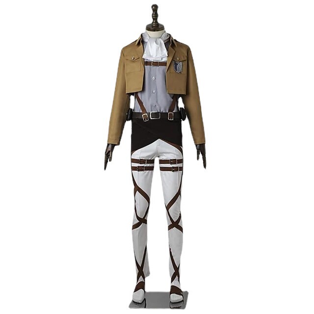 Attack on Titan Costume Levi Survey Corps Training Clothing Hooded Trend Cosplay