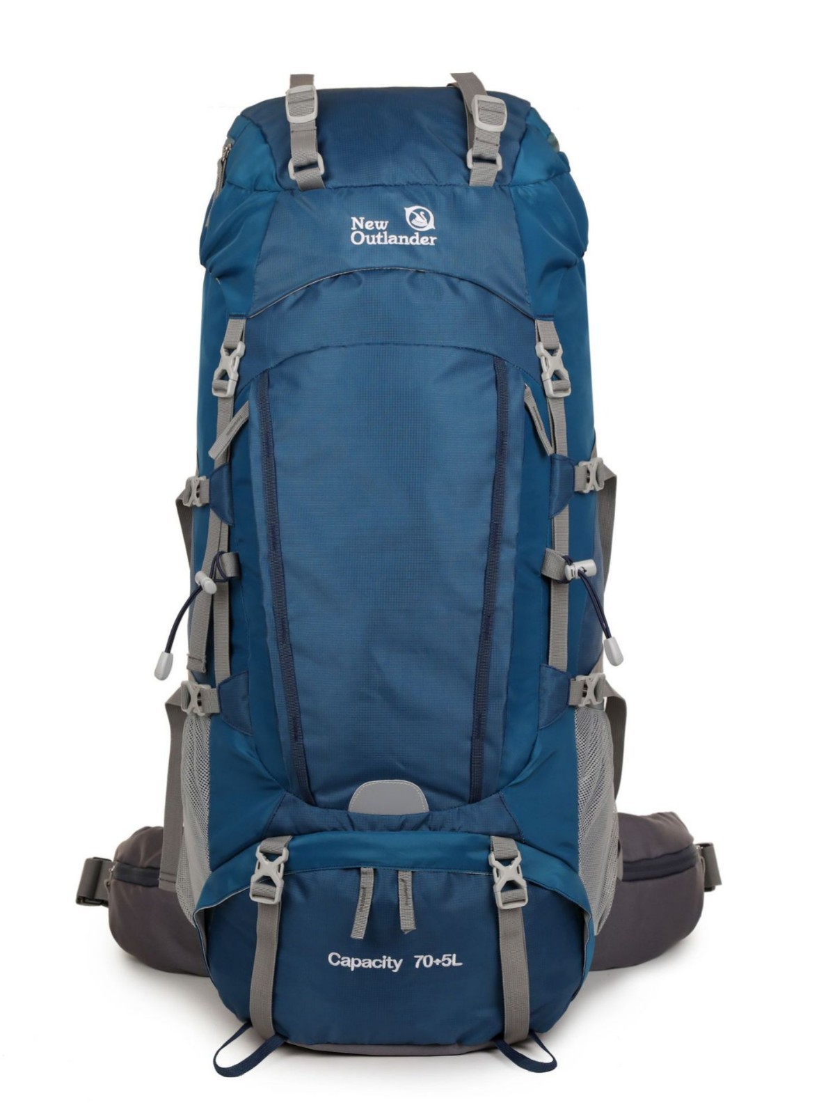 Bolsa de senderismo plegable de gran capacidad, bolsa de montañismo para deportes al aire libre de 75L