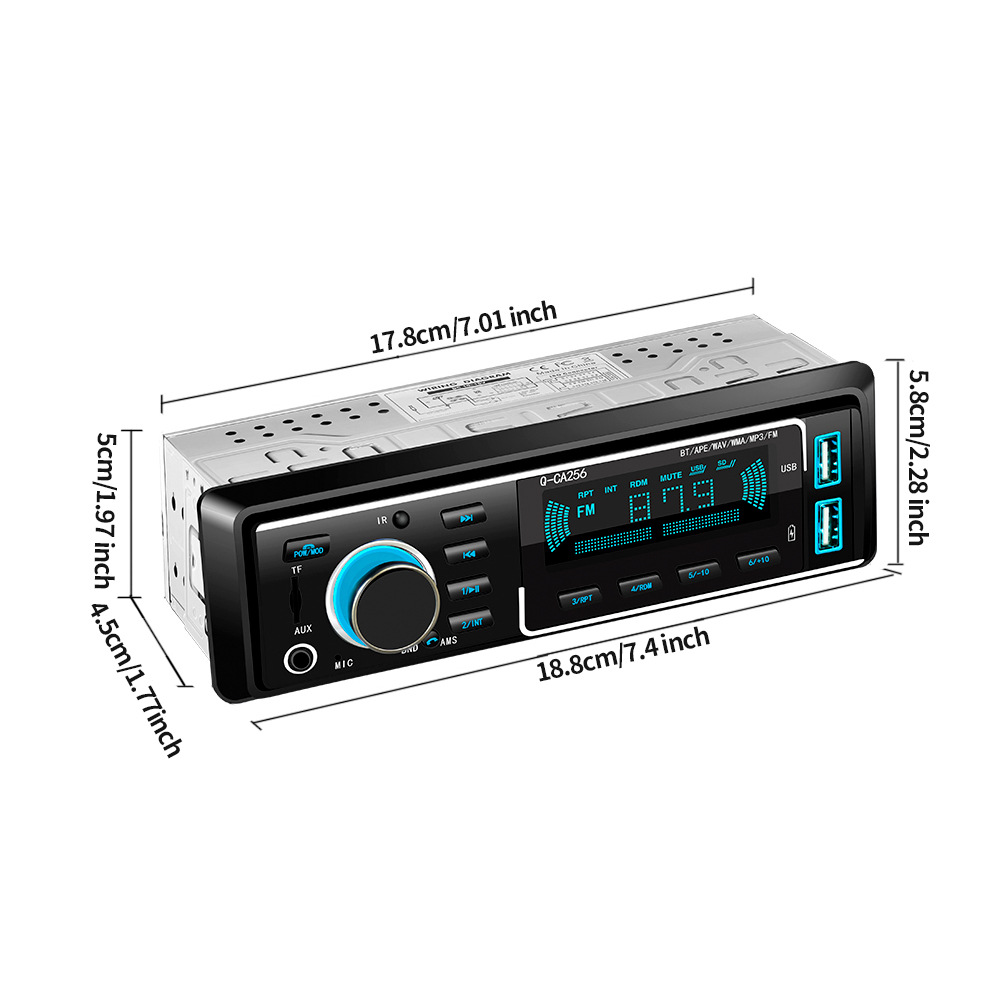 Carga transfronteriza MP3 coche reproductor Bluetooth manos libres TF tarjeta de radio anfitrión gran precio especial