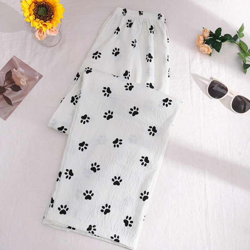 黑脚印-亲肤长裤