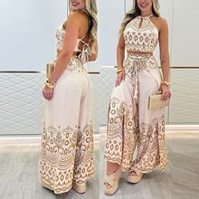 M 32327 Ethnic halter wide leg set �����Ҳ����ȿ���