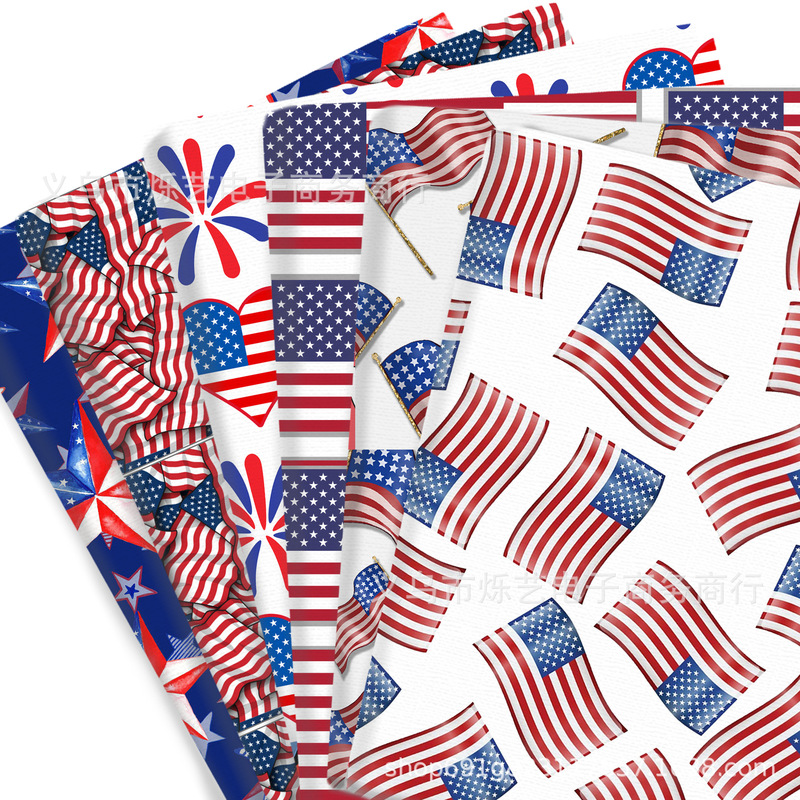 Independence Day Printed Thin Polyester-Cotton DIY Patchwork Fabric for Bags, Clothes, and Tablecloths 1Yc35782 Independence Day Printed Thin Polyester-Cotton DIY Patchwork Fabric for Bags, Clothes, and Tablecloths 1Yc35782
