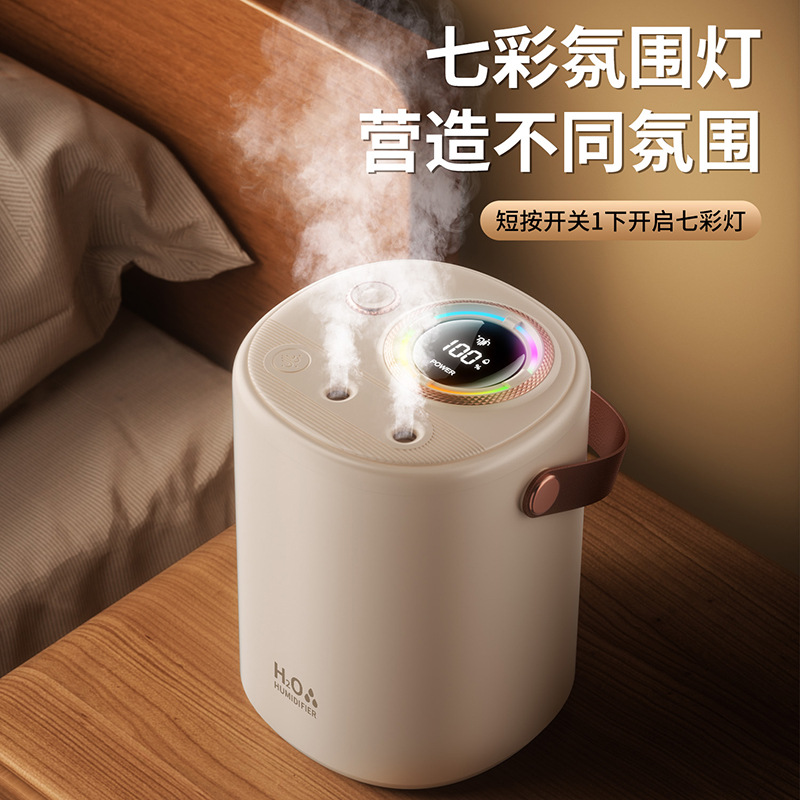 Nuevo humidificador pequeño y grande capacidad USB humidificador para bebés domésticos silenciosos para dormir madre y bebé, hidratación y purificación de humedad constante